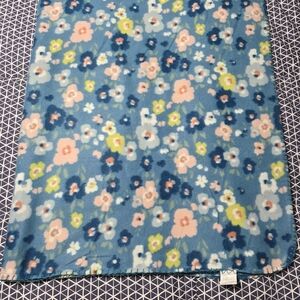Mainstays Blue Floral Throw Blanket